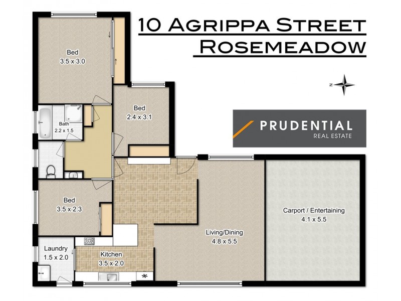 10 Agrippa Street, Rosemeadow NSW 2560 Floorplan