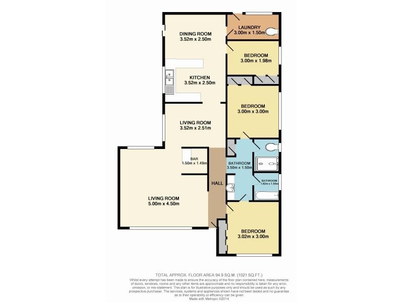 8 Octavia Avenue, Rosemeadow NSW 2560 Floorplan