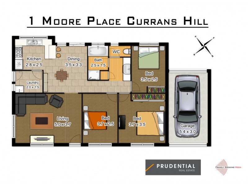 1 Moore Place, Currans Hill NSW 2567 Floorplan
