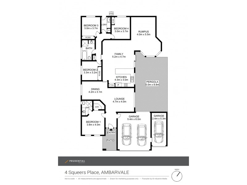 4 Squeers Pl, Ambarvale NSW 2560 Floorplan
