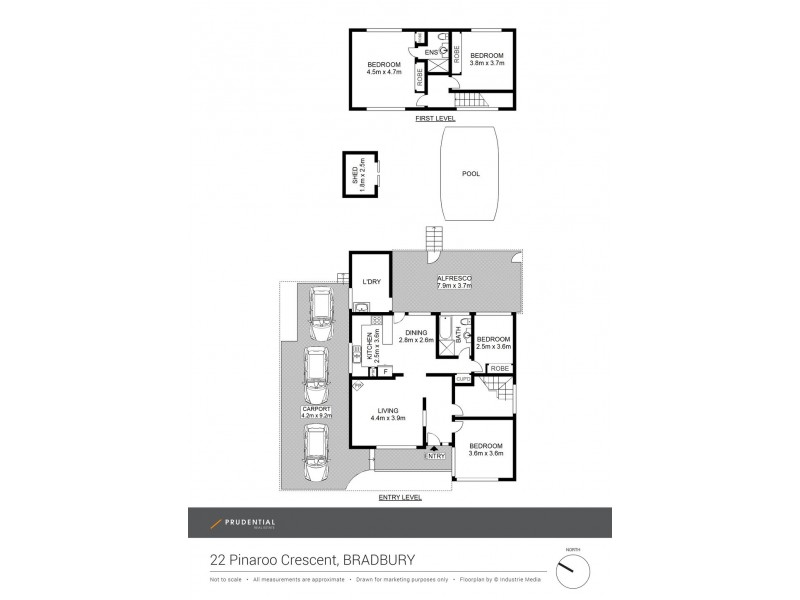 22 Pinaroo Crescent, Bradbury NSW 2560 Floorplan