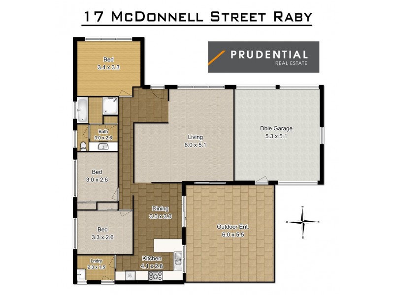 17 McDonnell Street, Raby NSW 2566 Floorplan