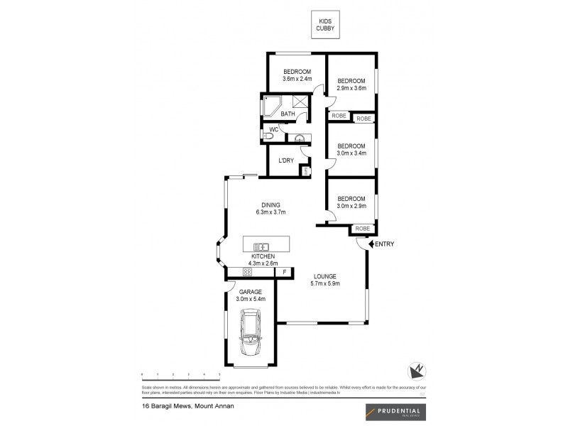 16 Baragil Mews, Mount Annan NSW 2567 Floorplan