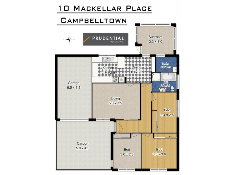 10 Mackellar Place, Campbelltown NSW 2560 Floorplan