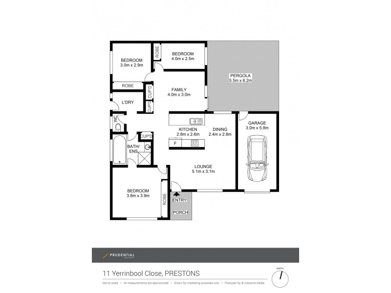 11 Yerrinbool Close, Prestons NSW 2170 Floorplan