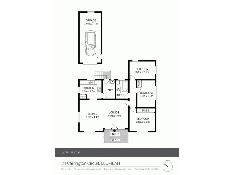 34 Carrington Circuit, Leumeah NSW 2560 Floorplan
