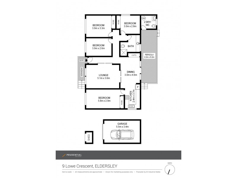 9 Lowe Crescent, Elderslie NSW 2570 Floorplan