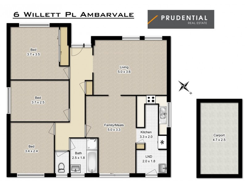 6 Willett Place, Ambarvale NSW 2560 Floorplan