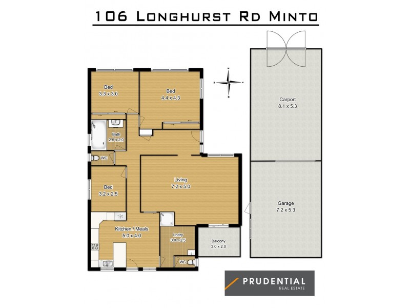 106 Longhurst Road, Minto NSW 2566 Floorplan