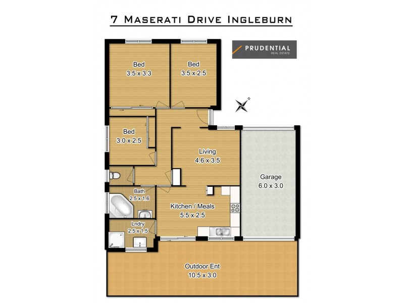 7 Maserati Drive, Ingleburn NSW 2565 Floorplan