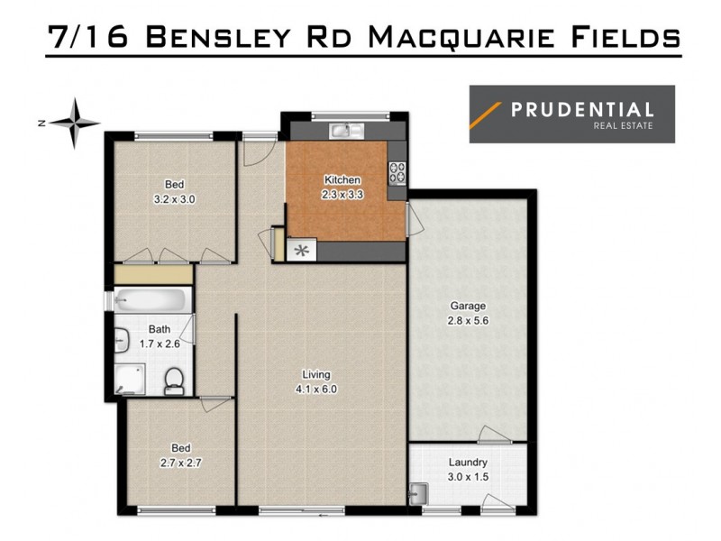7/16 Bensley Road, Macquarie Fields NSW 2564 Floorplan