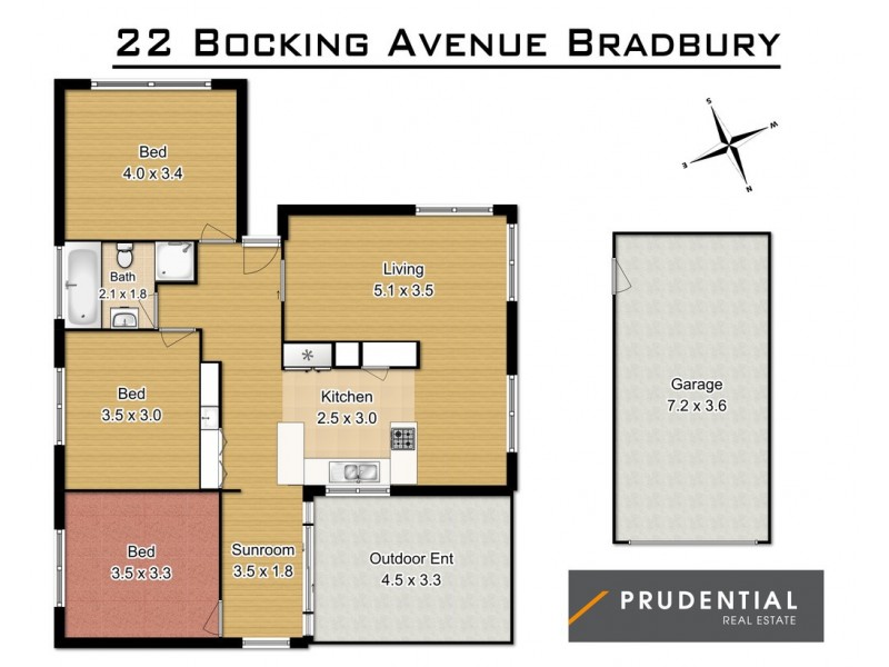 22 Bocking Avenue, Campbelltown NSW 2560 Floorplan
