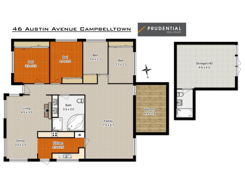 46 Austin Avenue, Campbelltown NSW 2560 Floorplan