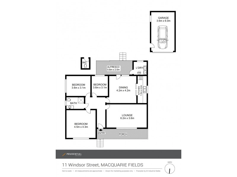 11 Windsor Street, Macquarie Fields NSW 2564 Floorplan