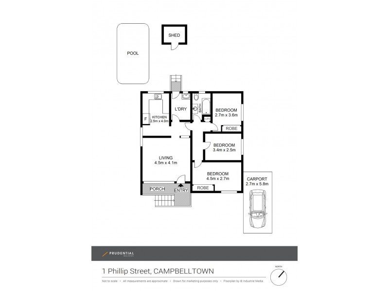 1 Phillip Street, Campbelltown NSW 2560 Floorplan