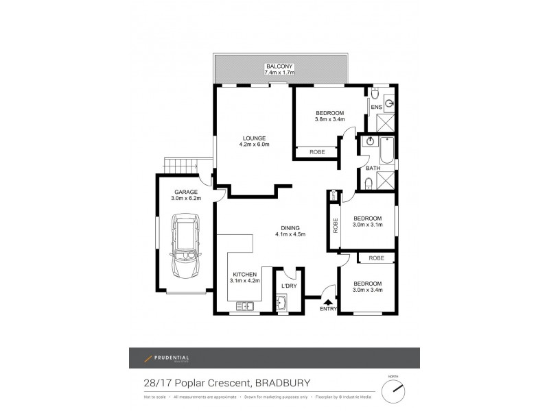 28/17-25 Poplar Crescent, Bradbury NSW 2560 Floorplan