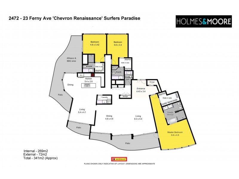 2472/23 Ferny Avenue, Surfers Paradise QLD 4217 Floorplan