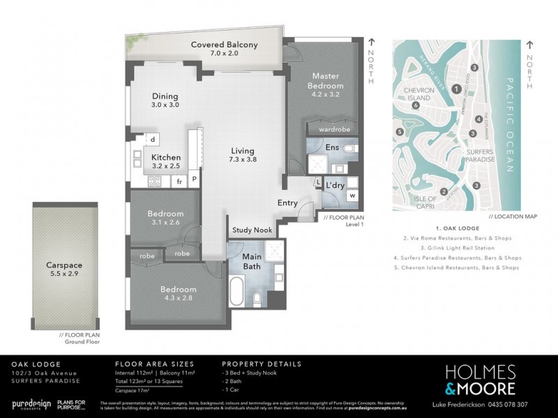 3/102 Oak Avenue, Surfers Paradise QLD 4217 Floorplan