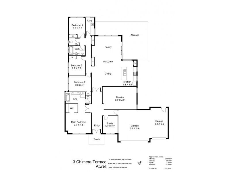 3 Chimera Terrace, Atwell WA 6164 Floorplan