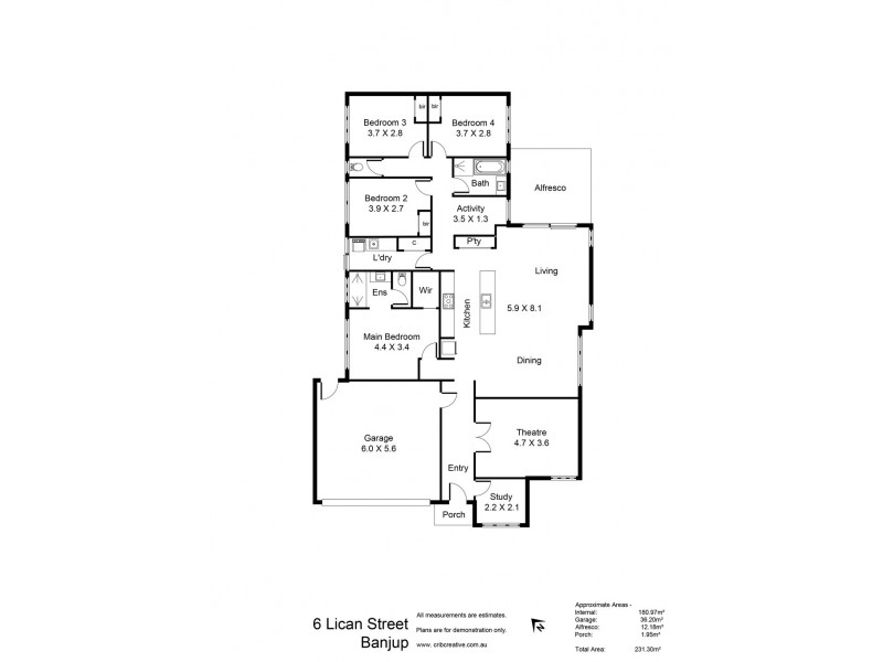 6 Lican Street, Banjup WA 6164 Floorplan