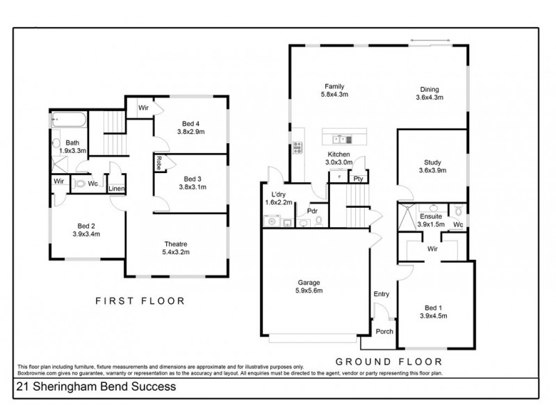 21 Sheringham Bend, Success WA 6164 Floorplan