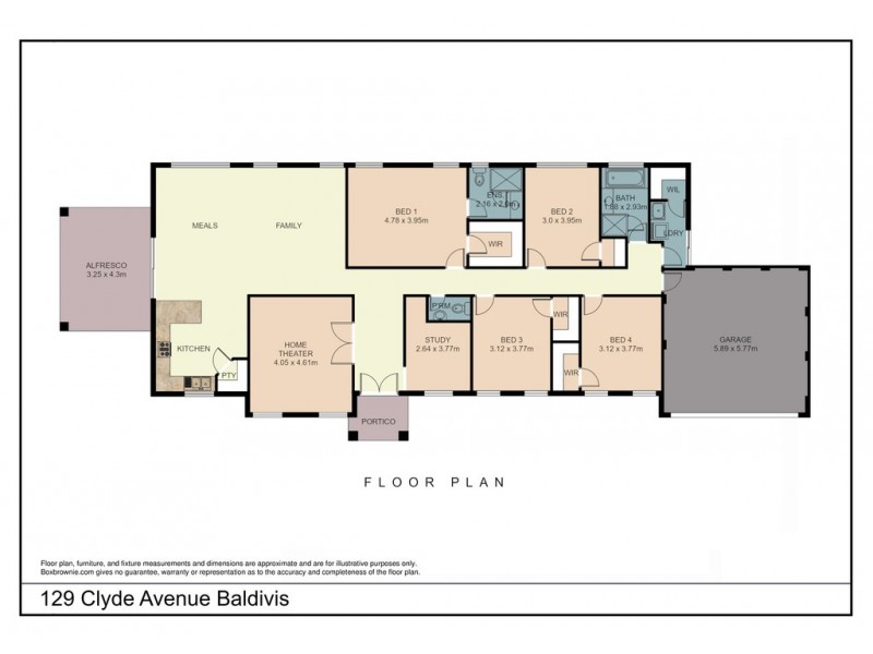 129 Clyde Avenue, Baldivis WA 6171 Floorplan