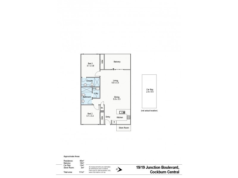 19/19 Junction Blvd, Cockburn Central WA 6164 Floorplan