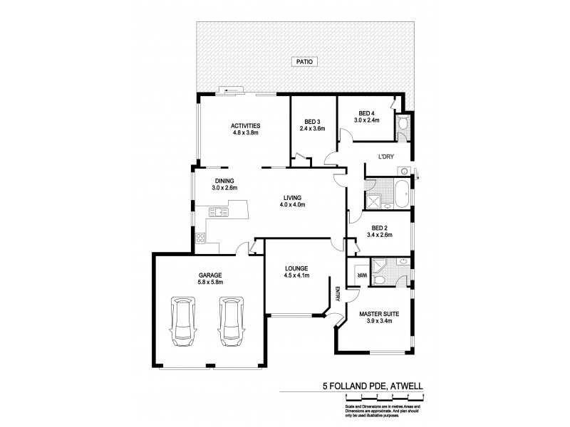 5 Folland Parade, Atwell WA 6164 Floorplan