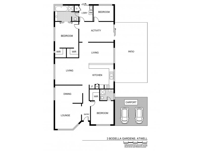 3 Bodella Gardens, Atwell WA 6164 Floorplan
