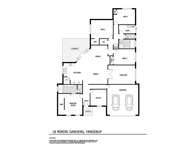18 Minori Gardens, Yangebup WA 6164 Floorplan