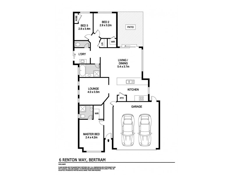 6 Renton Way, Bertram WA 6167 Floorplan