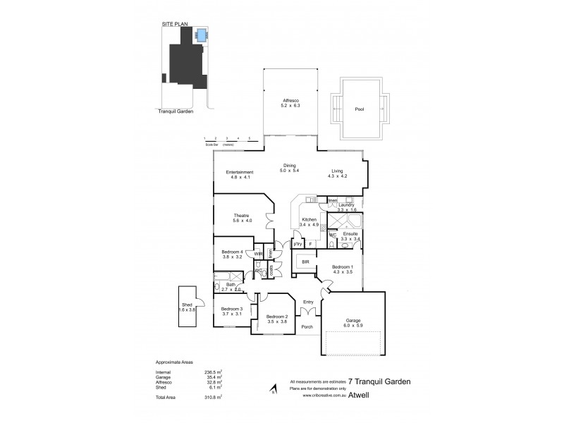 7 Tranquil Gardens, Atwell WA 6164 Floorplan