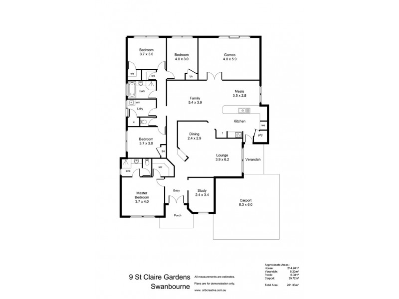 9 St Claire Gardens, Atwell WA 6164 Floorplan