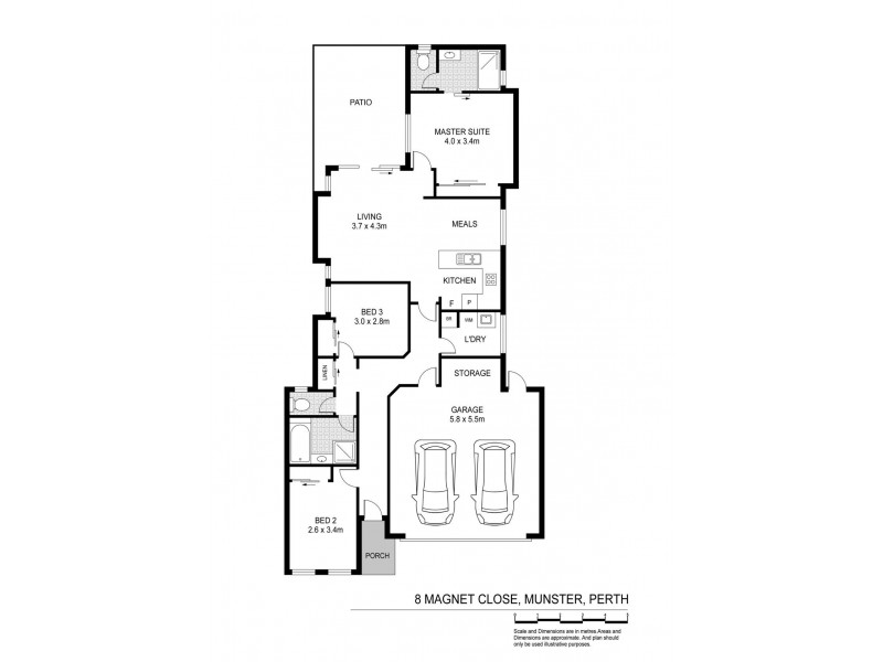 8 Magnet Close, Munster WA 6166 Floorplan