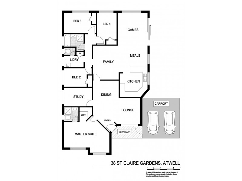 38 St Claire Gardens, Atwell WA 6164 Floorplan