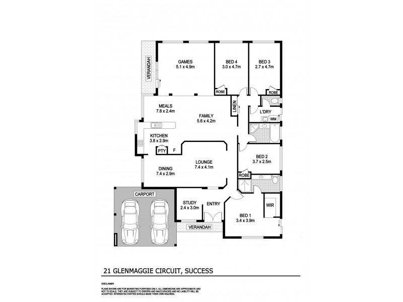 21 Glenmaggie Circuit, Success WA 6164 Floorplan