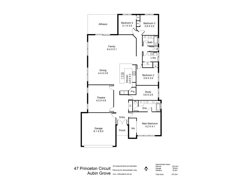47 Princeton Circuit, Aubin Grove WA 6164 Floorplan