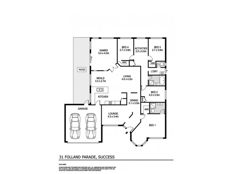 31 Folland Parade, Atwell WA 6164 Floorplan