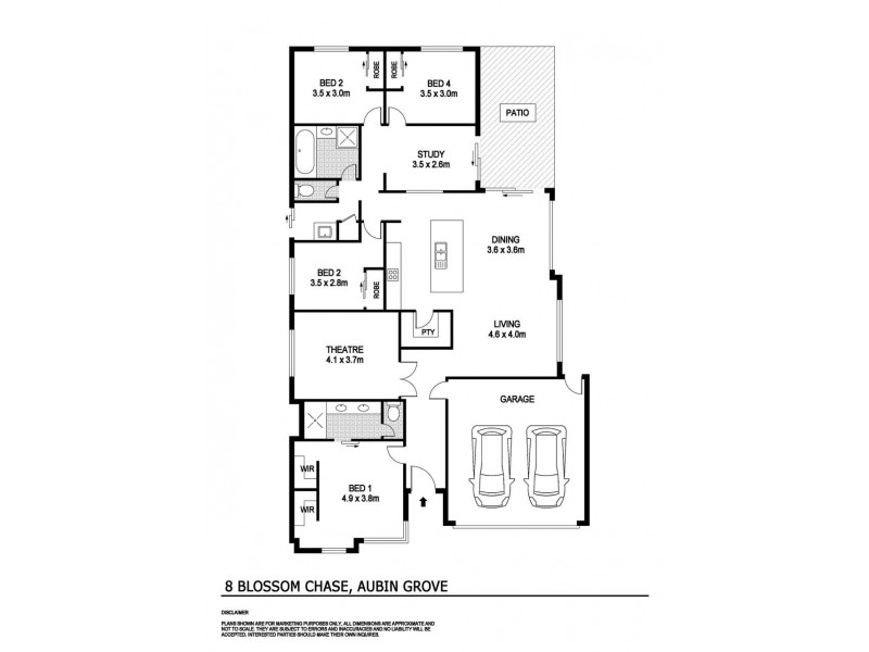 8 Blossom Chase, Aubin Grove WA 6164 Floorplan