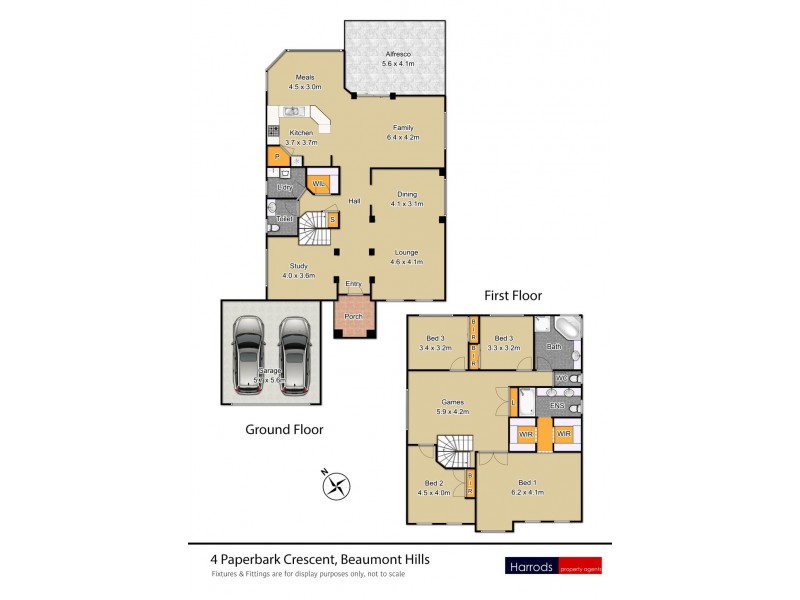 4 Paperbark Crescent, Beaumont Hills NSW 2155 Floorplan