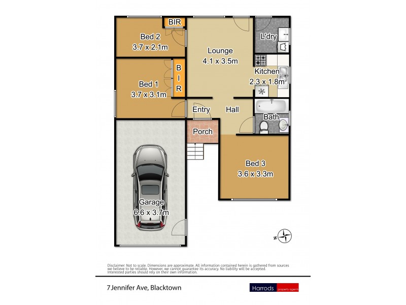 7 Jennifer Avenue, Blacktown NSW 2148 Floorplan