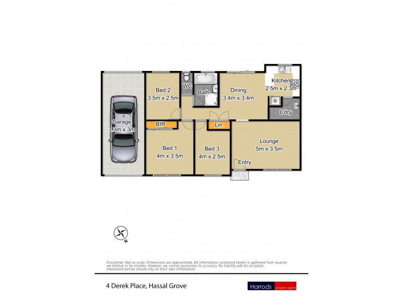 4 Derek Place, Hassall Grove NSW 2761 Floorplan