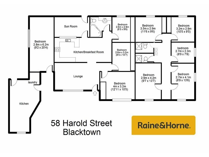 58 Harold Street, Blacktown NSW 2148 Floorplan