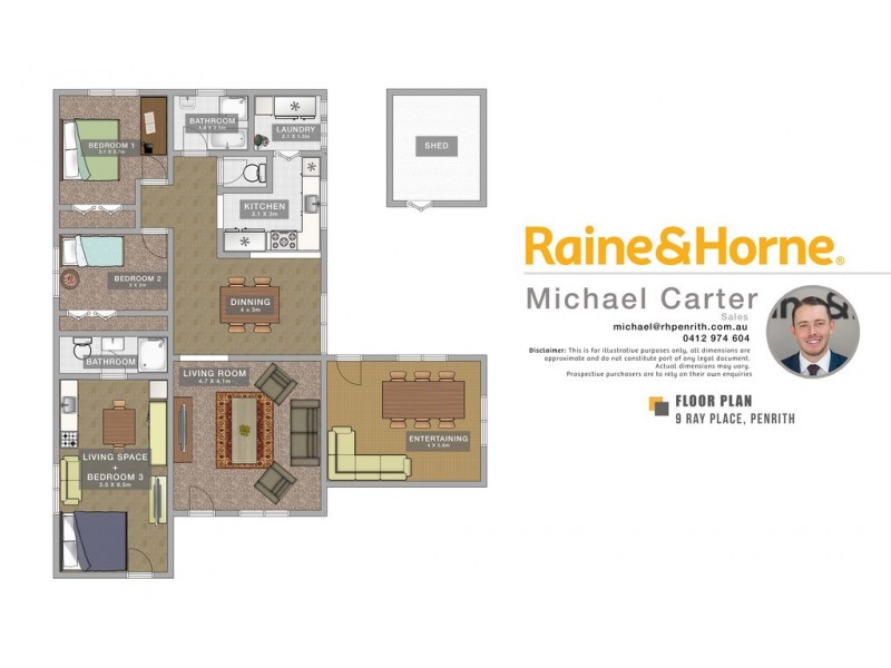 9 Ray Place, Penrith NSW 2750 Floorplan