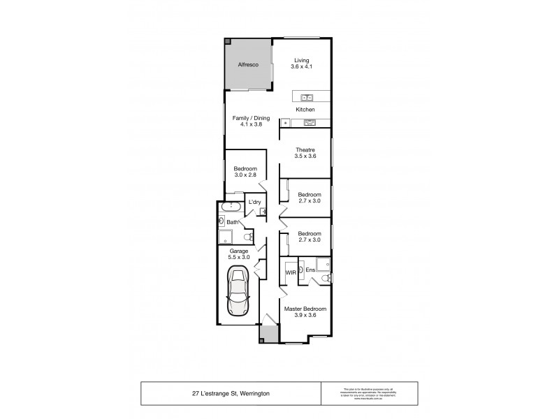 27 L’estrange Street, Werrington NSW 2747 Floorplan
