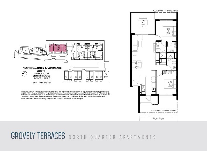 16/11 Rolleston St, Keperra QLD 4054 Floorplan