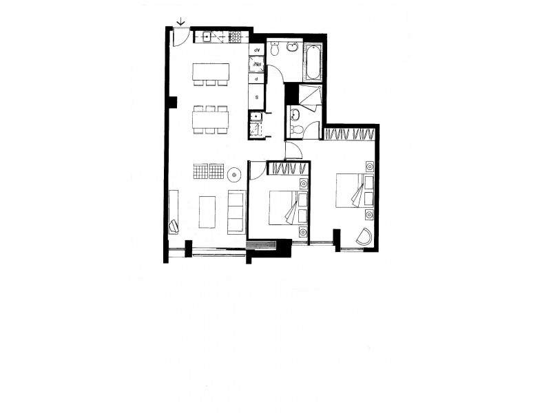116/38 Skyring Tce, Teneriffe QLD 4005 Floorplan