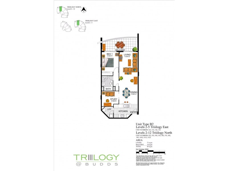 122/21 Cypress Ave, Surfers Paradise QLD 4217 Floorplan