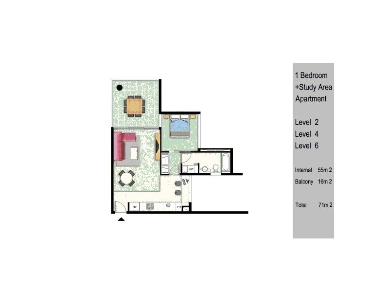 8/15 Walsh Street, Milton QLD 4064 Floorplan