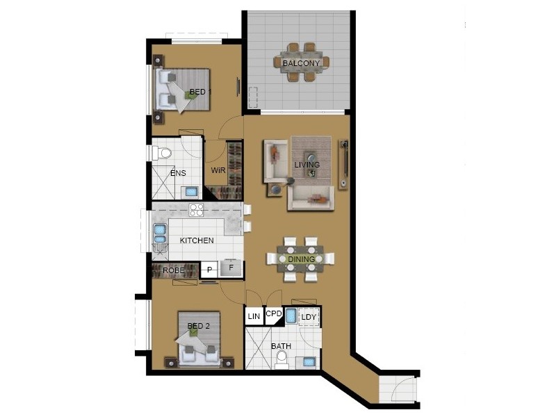 23/19 Talbot Street, Coorparoo QLD 4151 Floorplan